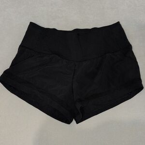 Women's Black Lululemon Running Shorts
